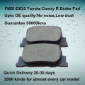 OE quality rear car Toyota camry brake pad D835